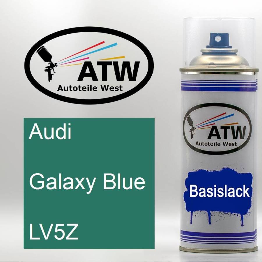 Audi, Galaxy Blue, LV5Z: 400ml Sprühdose, von ATW Autoteile West.